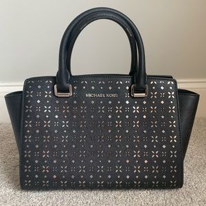 Michael Kors Black Satchel Handbag